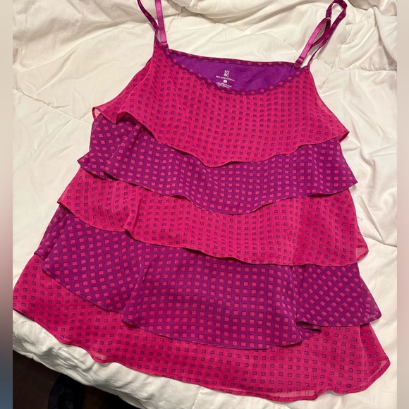 New York & Company Spaghetti Strap Ruffle Camisole - Picture 5 of 6